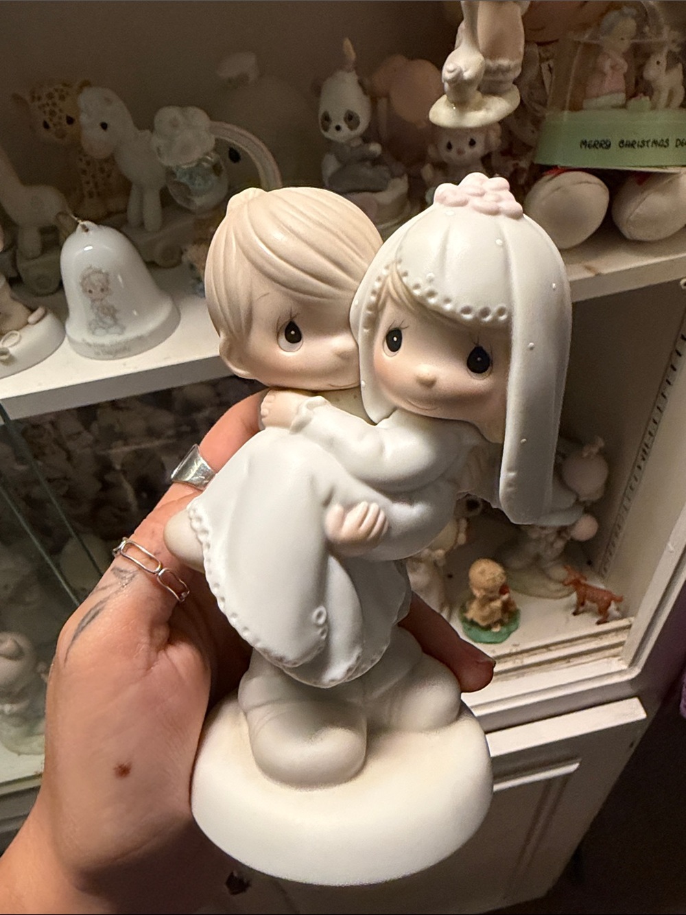 Precious Moments White Bride and Groom Wedding Figurine